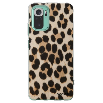 Picasee átlátszó szilikon tok az alábbi mobiltelefonokra Xiaomi Redmi Note 10 Pro - Brown Tiger