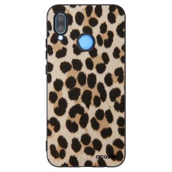Picasee fekete szilikon tok az alábbi mobiltelefonokra Huawei P20 Lite - Brown Tiger