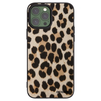 Picasee fekete szilikon tok az alábbi mobiltelefonokra Apple iPhone 13 Pro Max - Brown Tiger