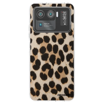 Picasee átlátszó szilikon tok az alábbi mobiltelefonokra Xiaomi Mi 11 Ultra - Brown Tiger