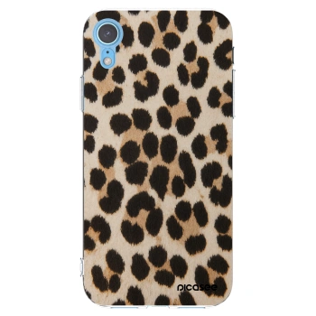Picasee átlátszó szilikon tok az alábbi mobiltelefonokra Apple iPhone XR - Brown Tiger