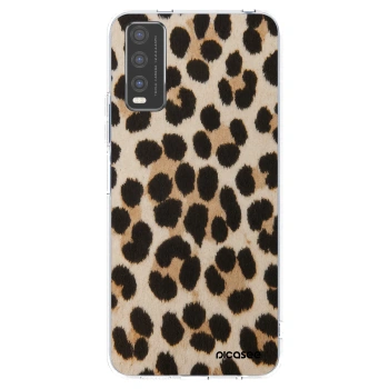 Picasee átlátszó szilikon tok az alábbi mobiltelefonokra Vivo Y20s - Brown Tiger