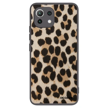 Picasee fekete szilikon tok az alábbi mobiltelefonokra Xiaomi 11 Lite 5G NE - Brown Tiger