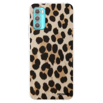 Picasee átlátszó szilikon tok az alábbi mobiltelefonokra Motorola Moto G60 - Brown Tiger