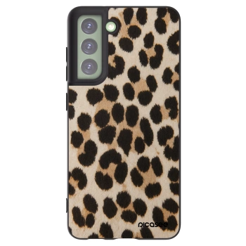 Picasee fekete szilikon tok az alábbi mobiltelefonokra Samsung Galaxy S21 FE 5G - Brown Tiger