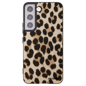 Picasee fekete szilikon tok az alábbi mobiltelefonokra Samsung Galaxy S22 5G - Brown Tiger