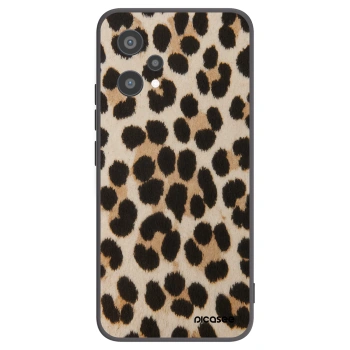 Picasee fekete szilikon tok az alábbi mobiltelefonokra Realme 9 Pro 5G - Brown Tiger