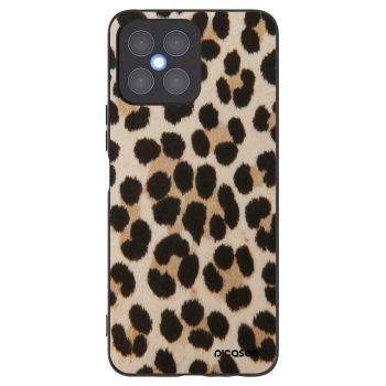 Picasee fekete szilikon tok az alábbi mobiltelefonokra Honor X8 4G - Brown Tiger