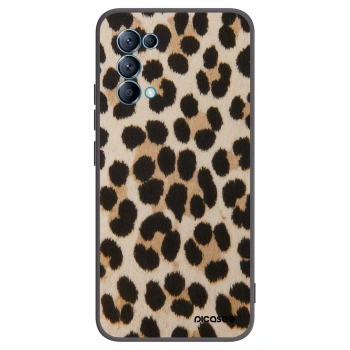 Picasee fekete szilikon tok az alábbi mobiltelefonokra OPPO Reno 5 5G - Brown Tiger
