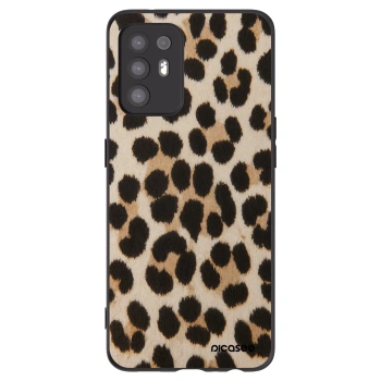 Picasee fekete szilikon tok az alábbi mobiltelefonokra OPPO A94 5G - Brown Tiger