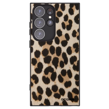 Picasee fekete szilikon tok az alábbi mobiltelefonokra Samsung Galaxy S23 Ultra 5G - Brown Tiger