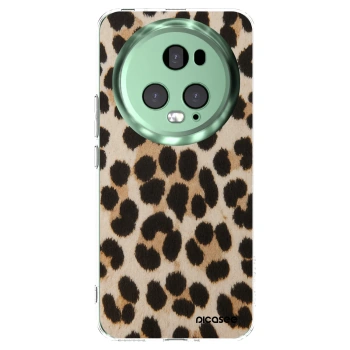 Picasee átlátszó szilikon tok az alábbi mobiltelefonokra Honor Magic5 Pro - Brown Tiger