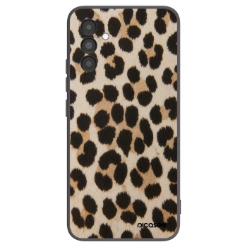 Picasee fekete szilikon tok az alábbi mobiltelefonokra Samsung Galaxy A04s A047F - Brown Tiger