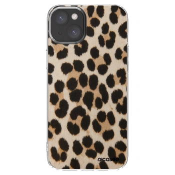 Picasee átlátszó szilikon tok az alábbi mobiltelefonokra Apple iPhone 15 Plus - Brown Tiger