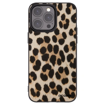 Picasee fekete szilikon tok az alábbi mobiltelefonokra Apple iPhone 15 Pro Max - Brown Tiger