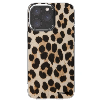 Picasee átlátszó szilikon tok az alábbi mobiltelefonokra Apple iPhone 15 Pro Max - Brown Tiger