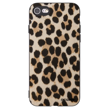 Picasee fekete szilikon tok az alábbi mobiltelefonokra Apple iPhone 7 - Brown Tiger