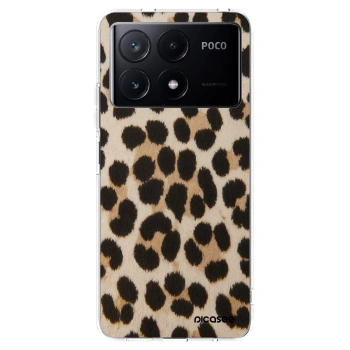 Picasee átlátszó szilikon tok az alábbi mobiltelefonokra Xiaomi Poco X6 Pro - Brown Tiger