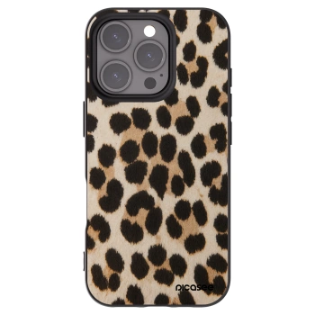 Picasee fekete szilikon tok az alábbi mobiltelefonokra Apple iPhone 16 Pro - Brown Tiger