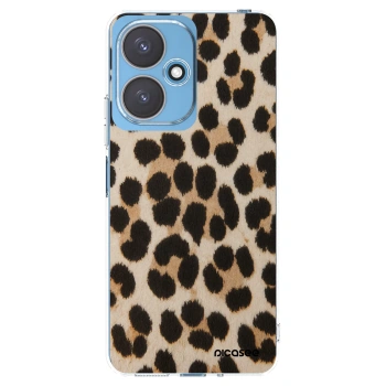 Picasee átlátszó szilikon tok az alábbi mobiltelefonokra Xiaomi Redmi 13C 5G - Brown Tiger