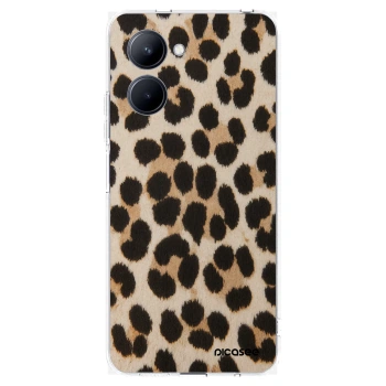 Picasee átlátszó szilikon tok az alábbi mobiltelefonokra Realme C33 (2023) - Brown Tiger