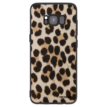 Picasee fekete szilikon tok az alábbi mobiltelefonokra Samsung Galaxy S8 G950F - Brown Tiger