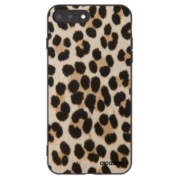 Picasee fekete szilikon tok az alábbi mobiltelefonokra Apple iPhone 7 Plus - Brown Tiger