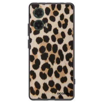 Picasee fekete szilikon tok az alábbi mobiltelefonokra Motorola Moto G35 5G - Brown Tiger