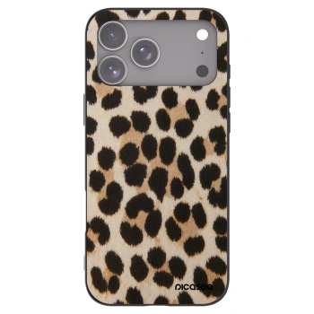 Picasee fekete szilikon tok az alábbi mobiltelefonokra Apple iPhone 17 Pro Max - Brown Tiger