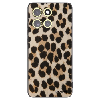 Picasee fekete szilikon tok az alábbi mobiltelefonokra Motorola Moto G86 5G - Brown Tiger