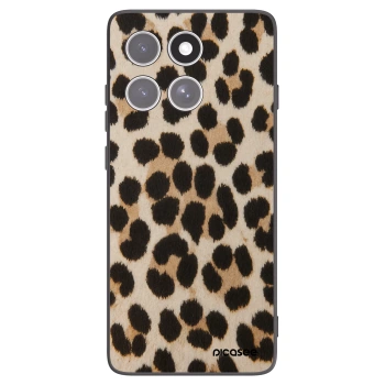 Picasee fekete szilikon tok az alábbi mobiltelefonokra Motorola Edge 60 Fusion - Brown Tiger