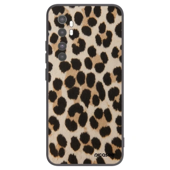 Picasee fekete szilikon tok az alábbi mobiltelefonokra Xiaomi Mi Note 10 Lite - Brown Tiger
