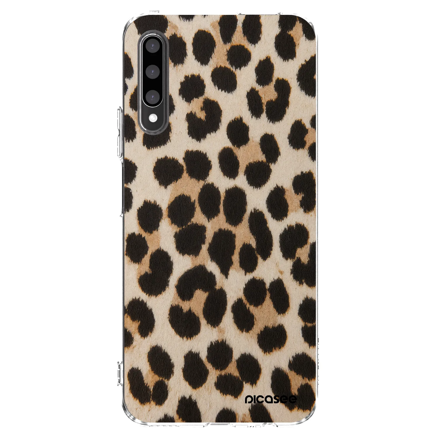 Picasee átlátszó szilikon tok az alábbi mobiltelefonokra Honor 9X Pro - Brown Tiger