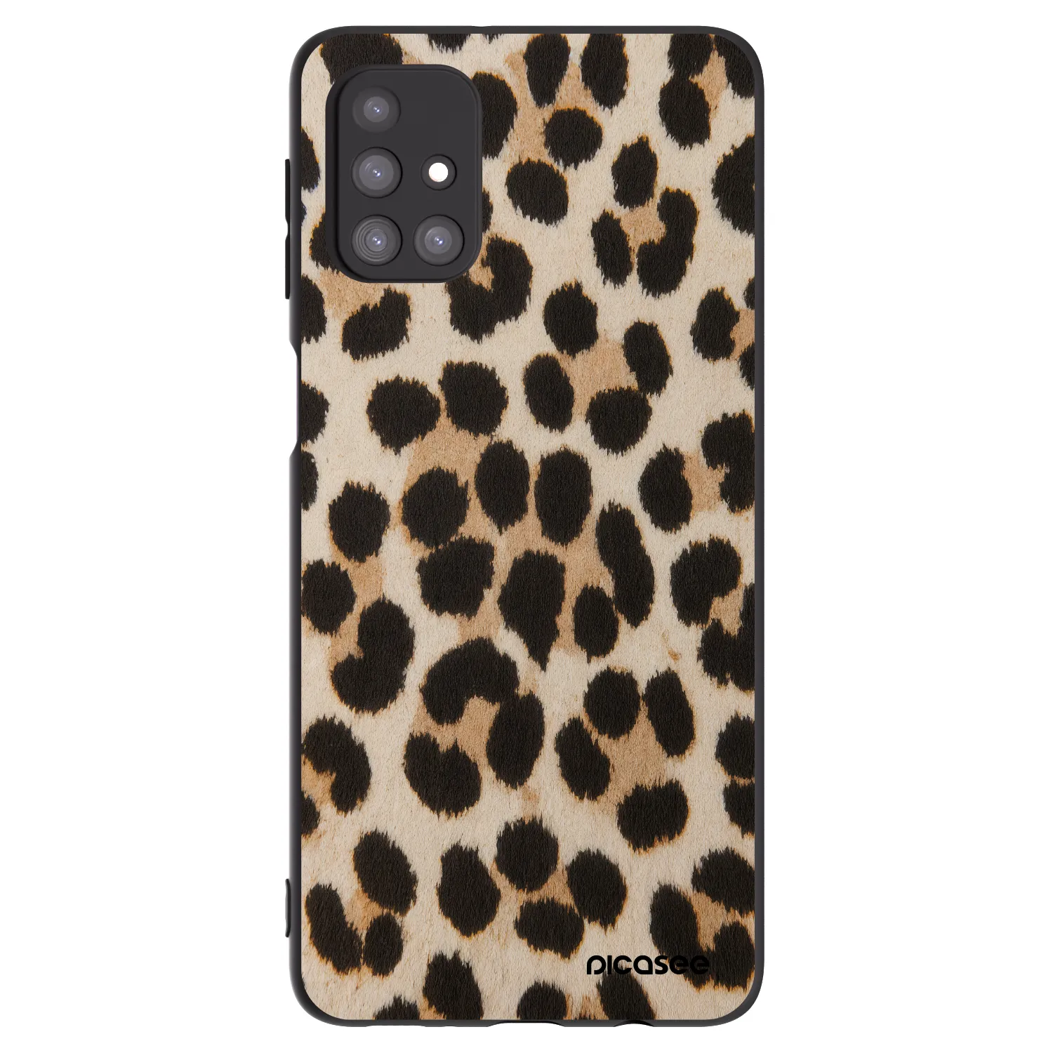 Picasee fekete szilikon tok az alábbi mobiltelefonokra Samsung Galaxy M31s - Brown Tiger