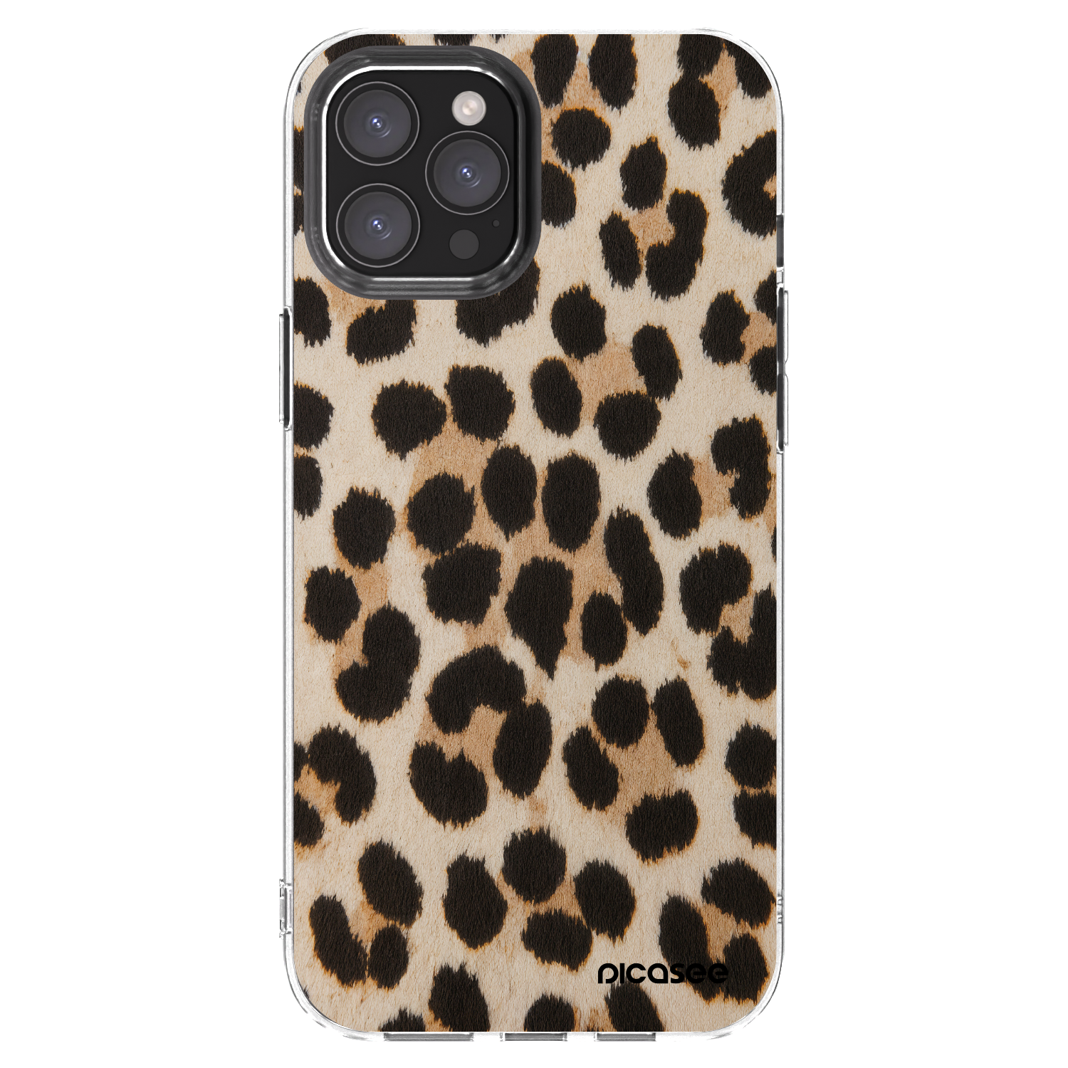 Picasee átlátszó szilikon tok az alábbi mobiltelefonokra Apple iPhone 12 Pro Max - Brown Tiger