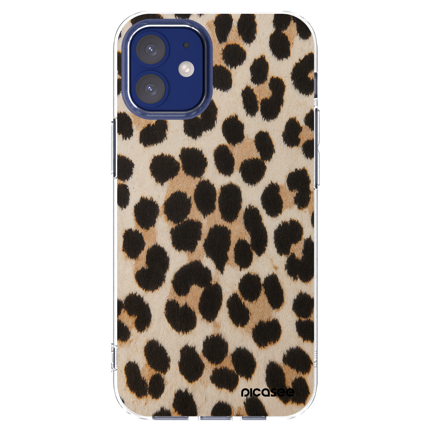 Picasee átlátszó szilikon tok az alábbi mobiltelefonokra Apple iPhone 12 mini - Brown Tiger