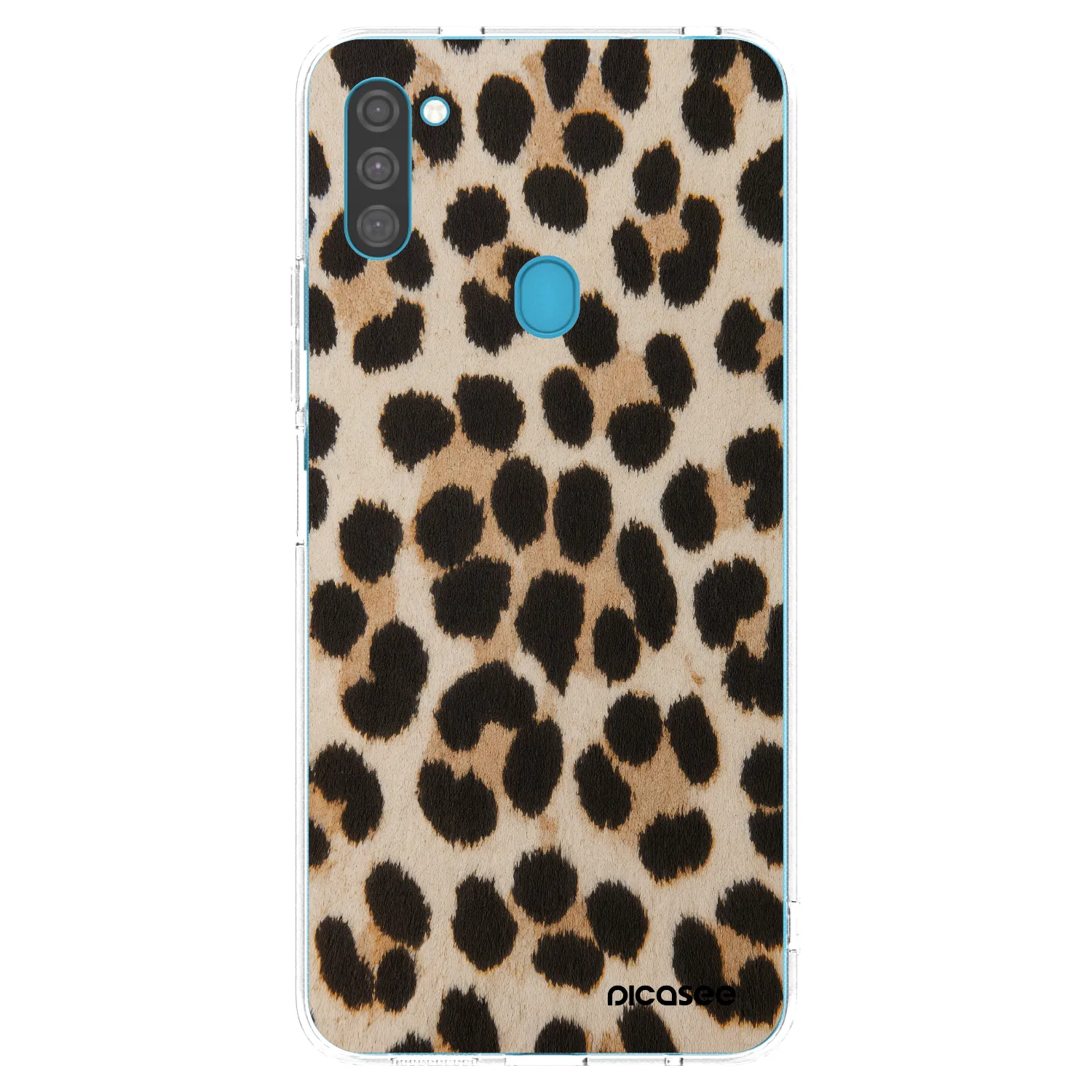 Picasee átlátszó szilikon tok az alábbi mobiltelefonokra Samsung Galaxy M11 - Brown Tiger