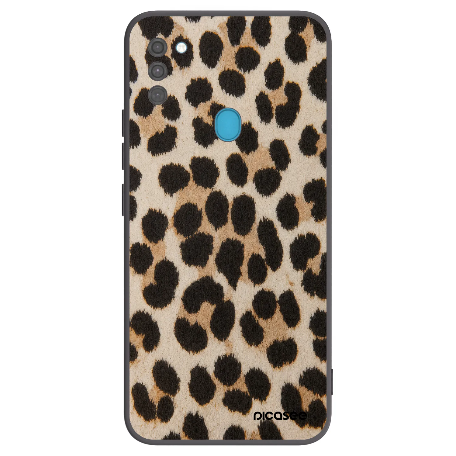 Picasee fekete szilikon tok az alábbi mobiltelefonokra Samsung Galaxy M11 - Brown Tiger