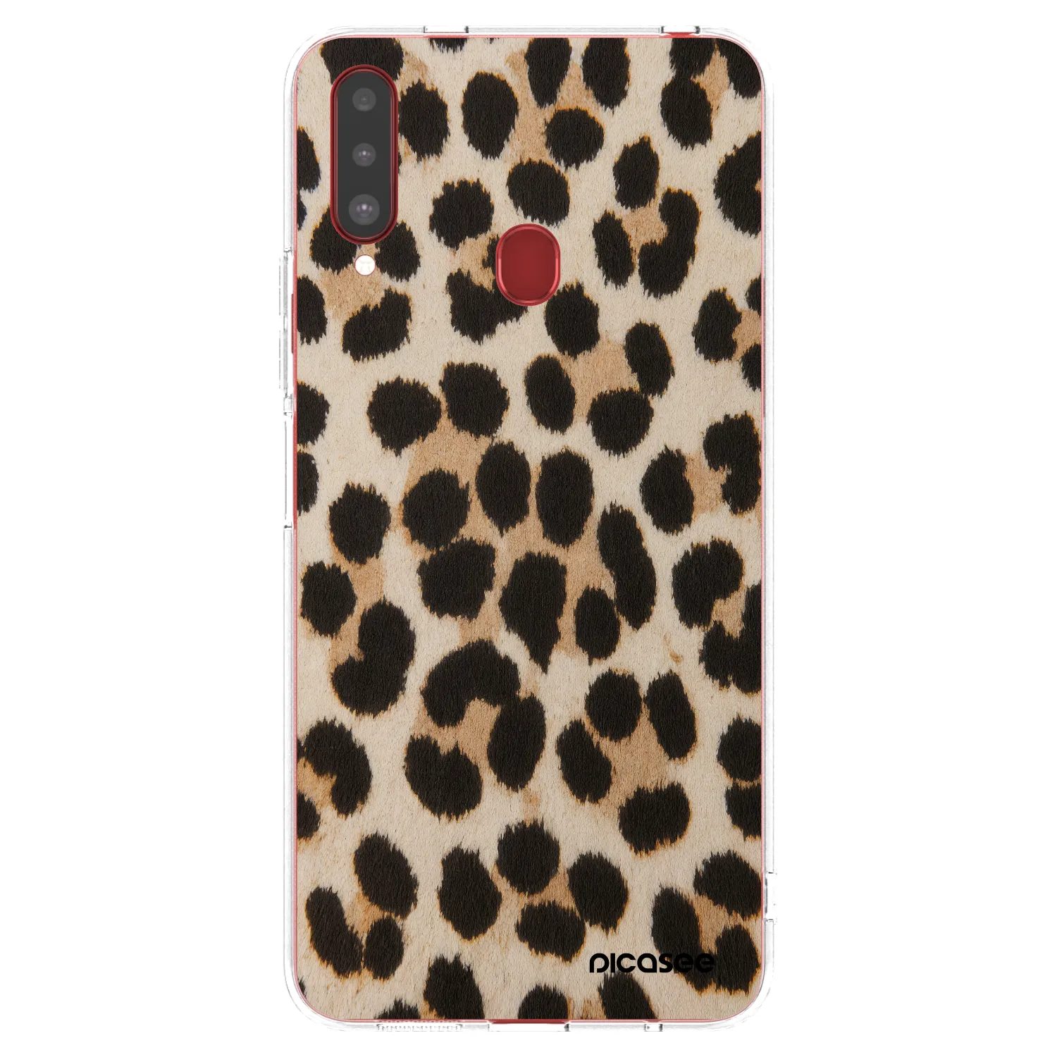Picasee átlátszó szilikon tok az alábbi mobiltelefonokra Samsung Galaxy A20s - Brown Tiger