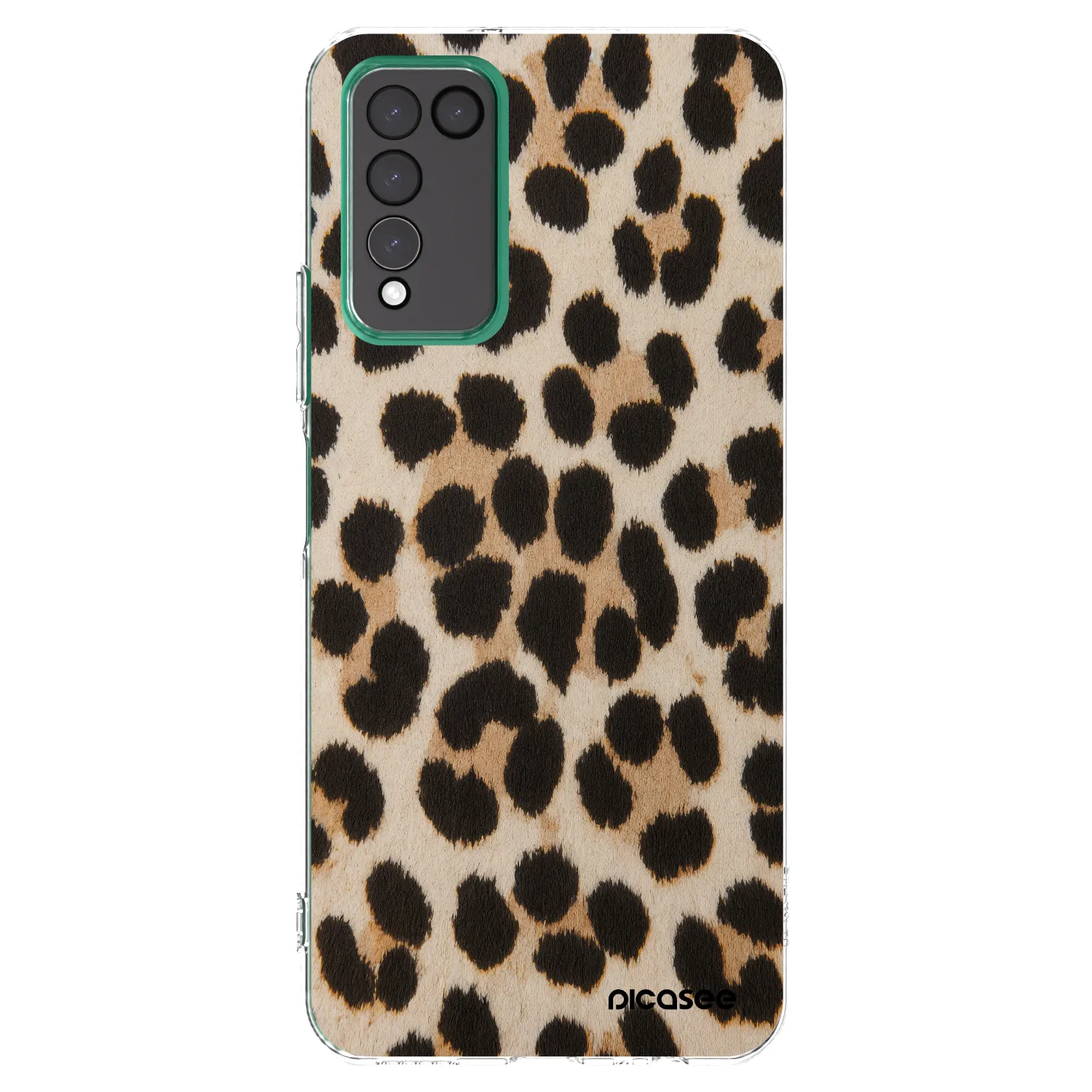 Picasee átlátszó szilikon tok az alábbi mobiltelefonokra Honor 10X Lite - Brown Tiger