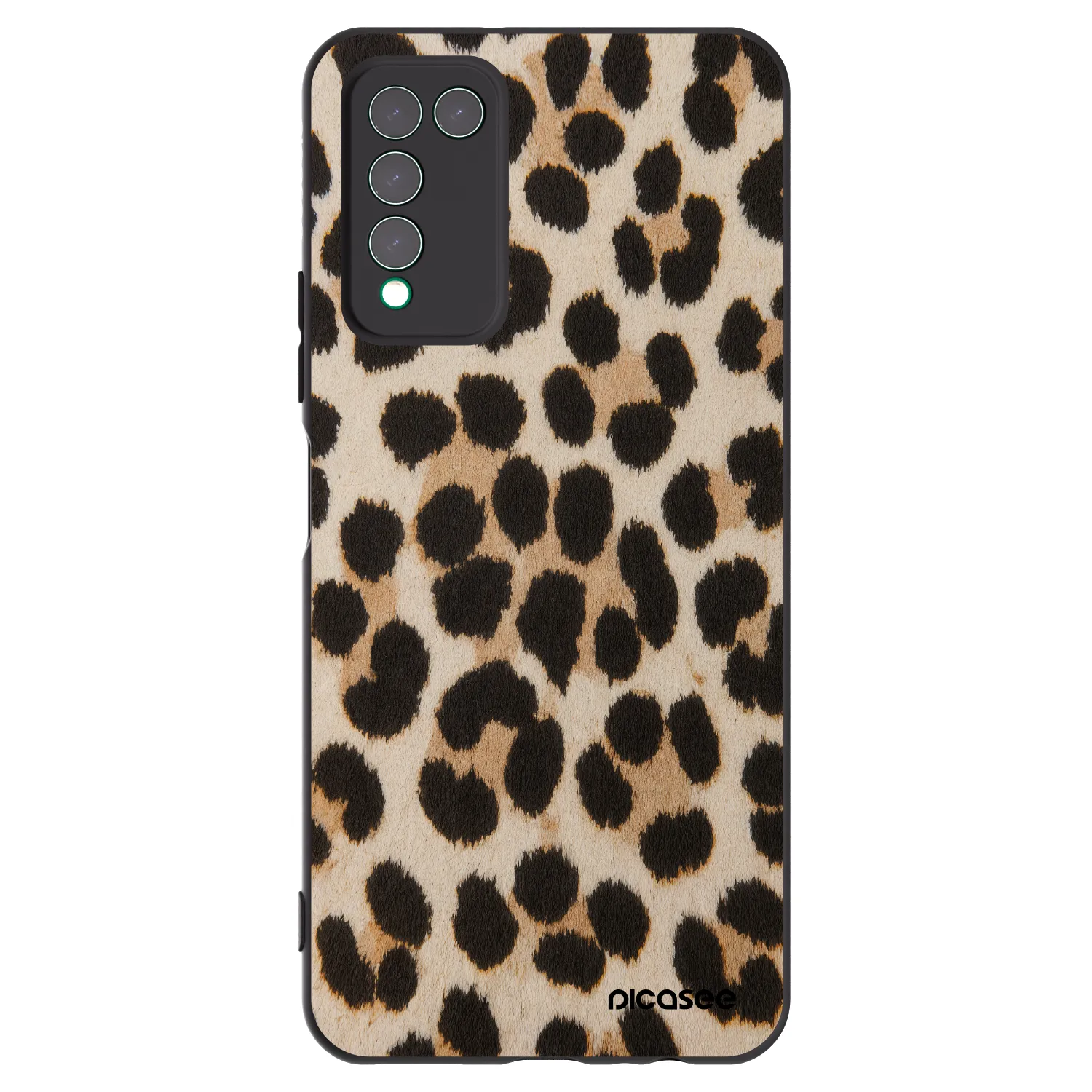 Picasee fekete szilikon tok az alábbi mobiltelefonokra Honor 10X Lite - Brown Tiger
