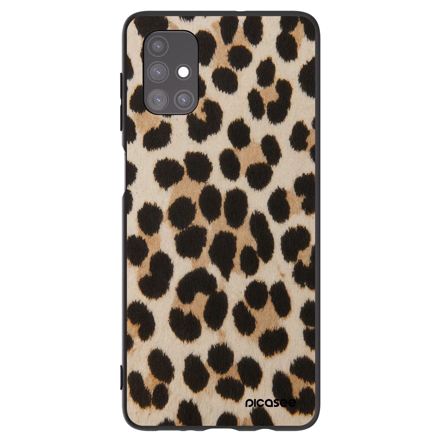 Picasee fekete szilikon tok az alábbi mobiltelefonokra Samsung Galaxy M51 M515F - Brown Tiger