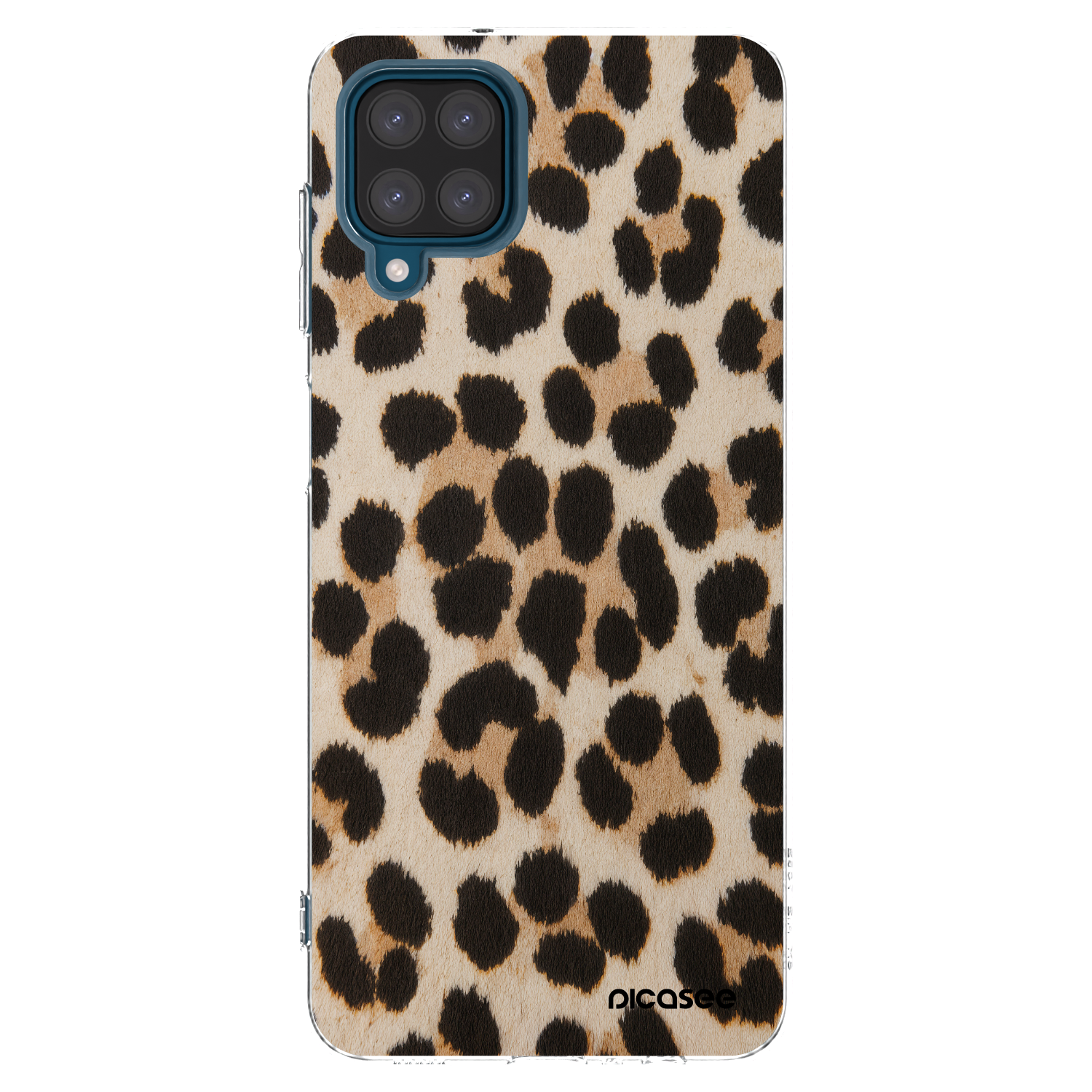 Picasee átlátszó szilikon tok az alábbi mobiltelefonokra Samsung Galaxy A12 A125F - Brown Tiger