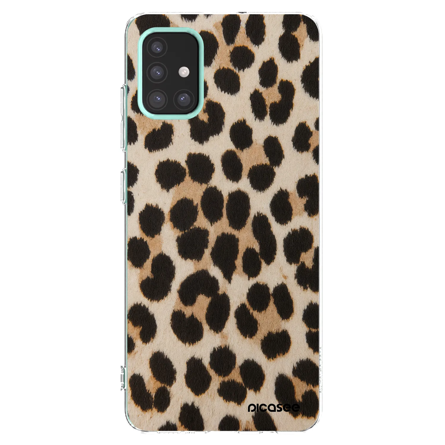 Picasee átlátszó szilikon tok az alábbi mobiltelefonokra Samsung Galaxy M31s - Brown Tiger