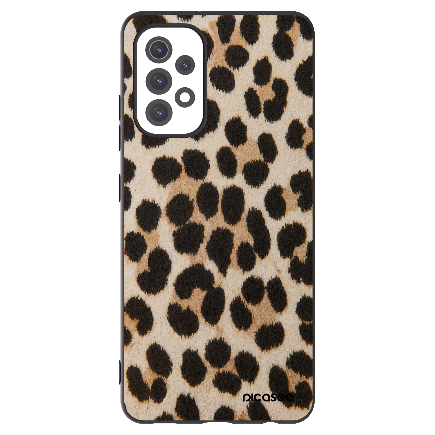 Picasee fekete szilikon tok az alábbi mobiltelefonokra Samsung Galaxy A32 5G A326B - Brown Tiger