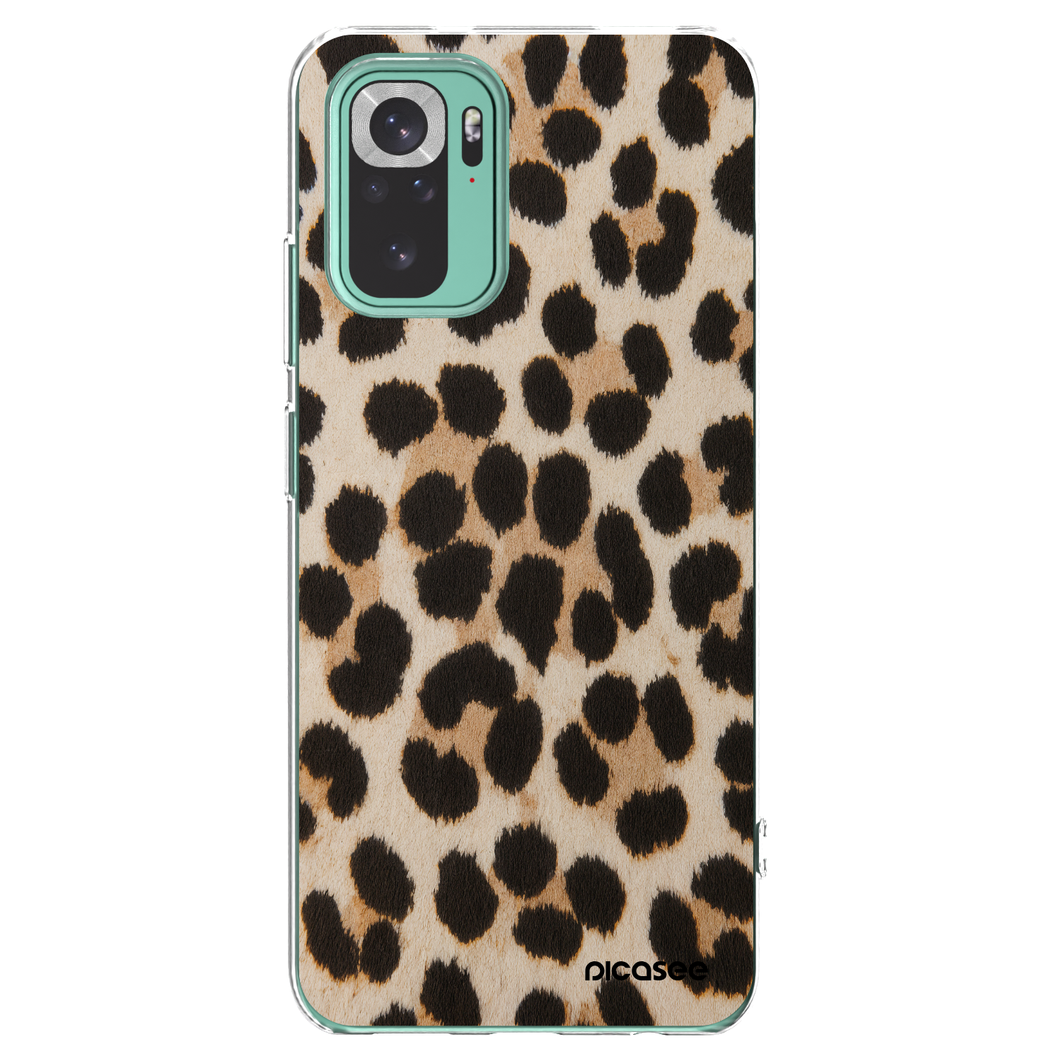 Picasee átlátszó szilikon tok az alábbi mobiltelefonokra Xiaomi Redmi Note 10 Pro - Brown Tiger