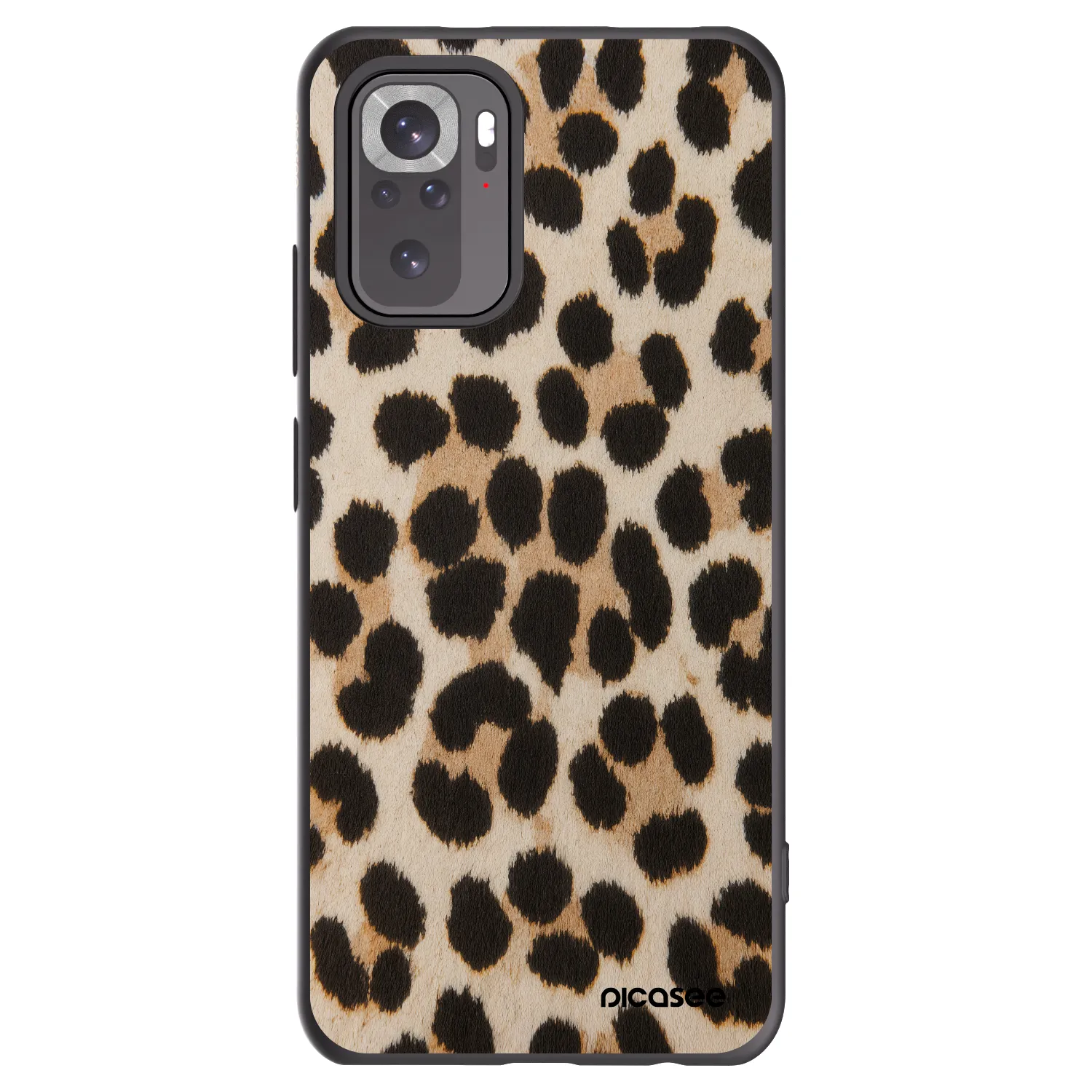 Picasee fekete szilikon tok az alábbi mobiltelefonokra Xiaomi Redmi Note 10S - Brown Tiger