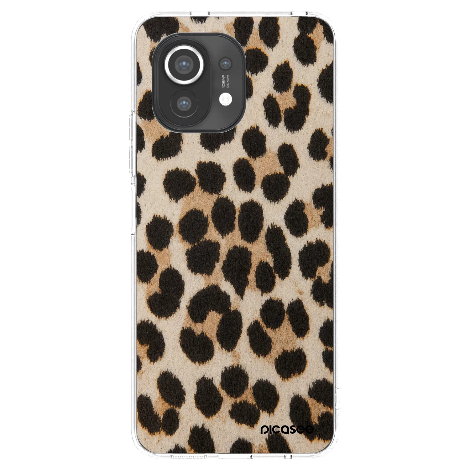 Picasee átlátszó szilikon tok az alábbi mobiltelefonokra Xiaomi Mi 11 - Brown Tiger