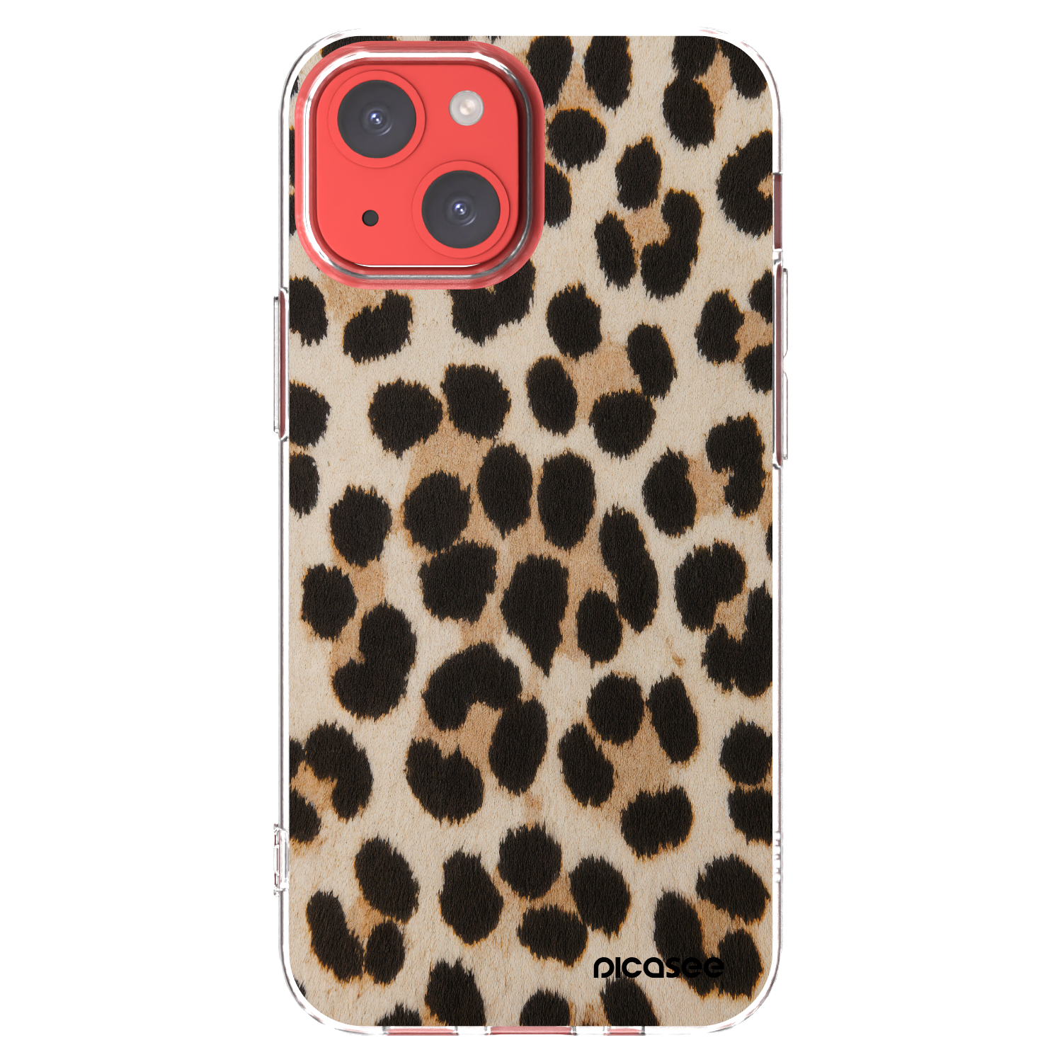 Picasee átlátszó szilikon tok az alábbi mobiltelefonokra Apple iPhone 13 mini - Brown Tiger