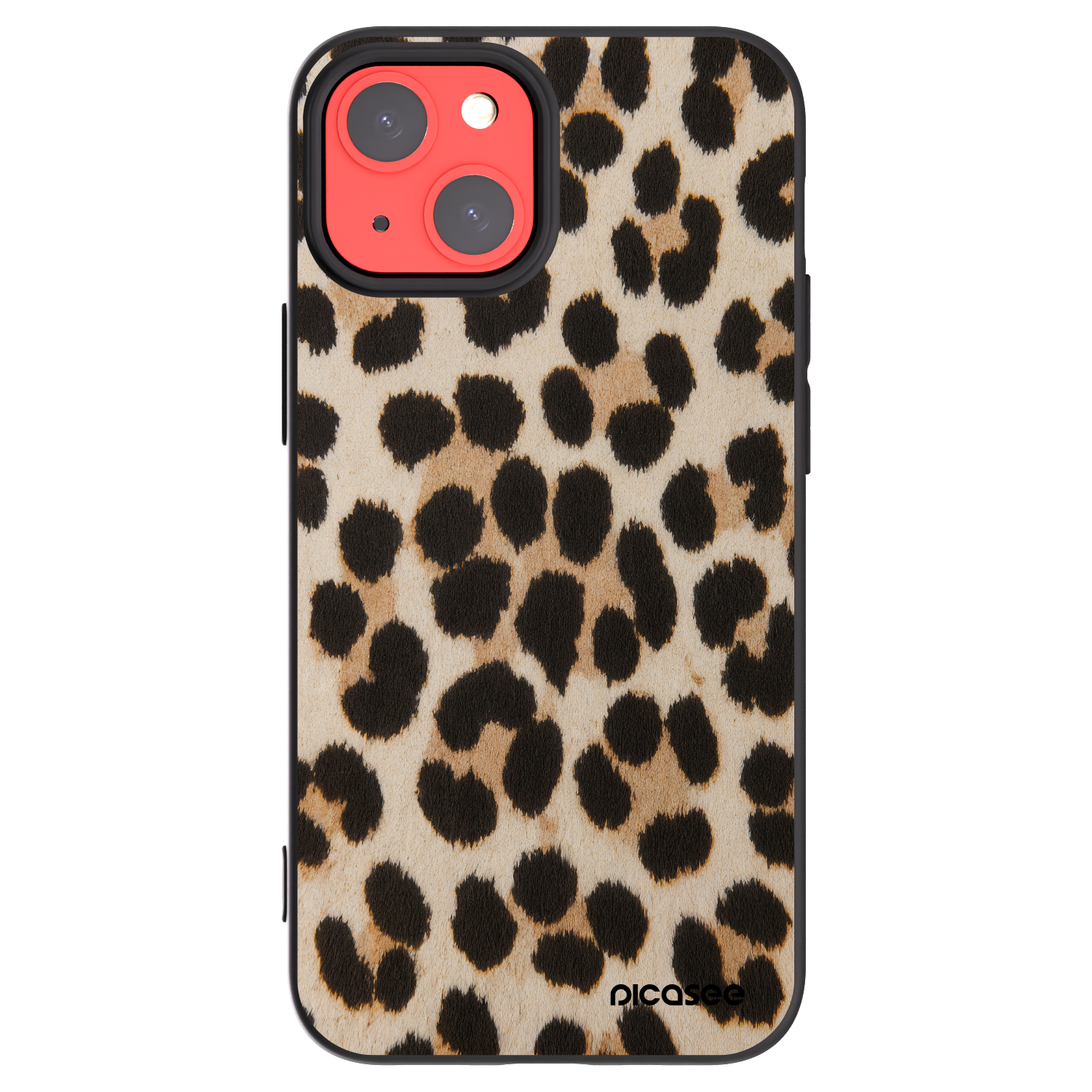 Picasee fekete szilikon tok az alábbi mobiltelefonokra Apple iPhone 13 mini - Brown Tiger